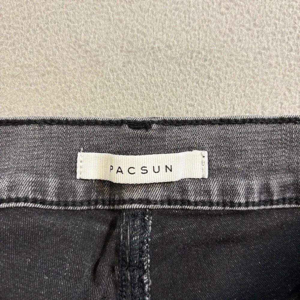 PacSun Women Super High Rise Skinny Jeans Jegging Raw Hem Stretch Sz 28